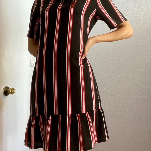 Dresses & Skirts - Striped Drop-waist Dress